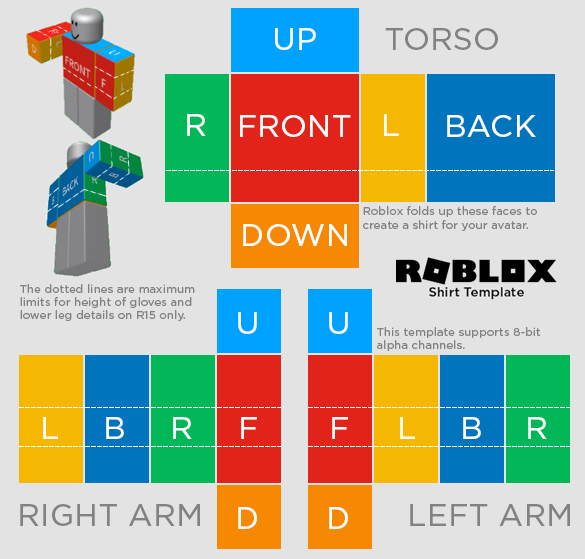 roblox shirt template