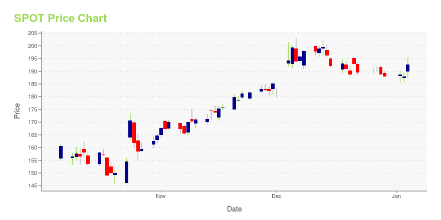 spot stock price