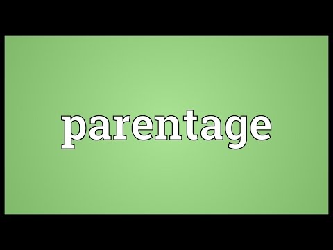 parentage meaning in hindi