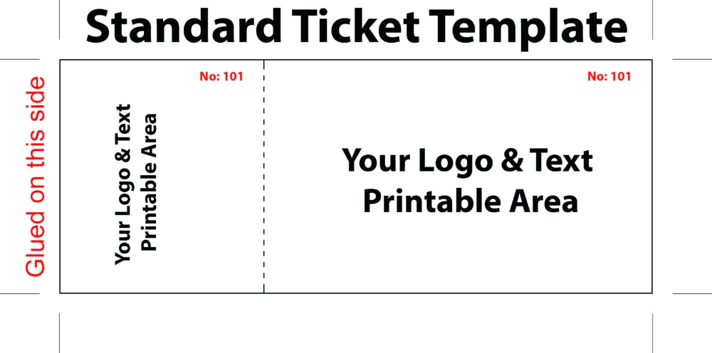 admission ticket template word