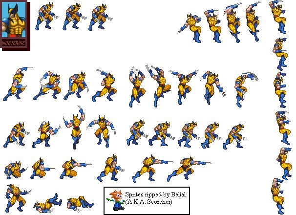 sprites wolverine