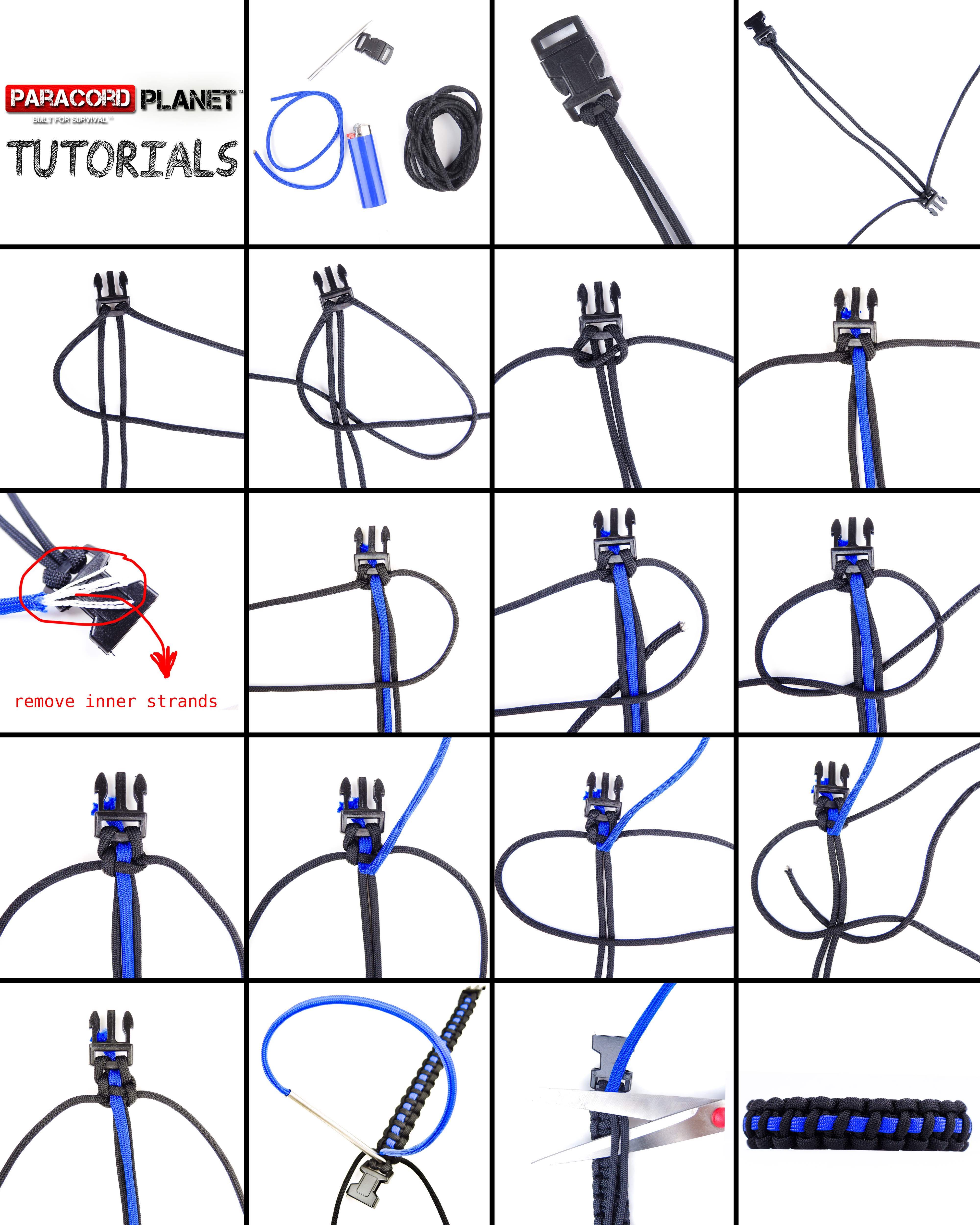 paracord wristband instructions