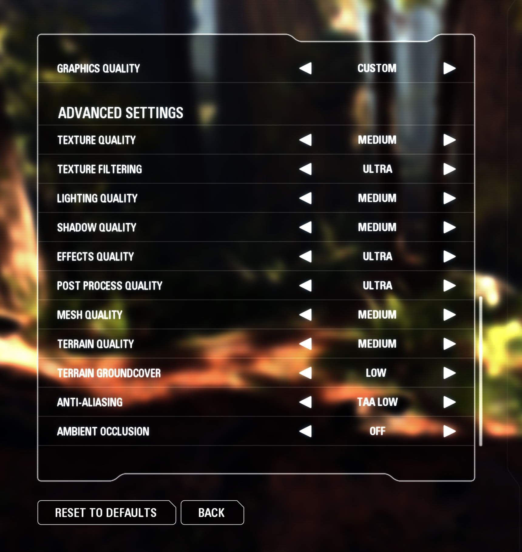 star wars battlefront 2 graphics settings