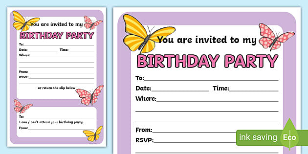 free party invitation templates