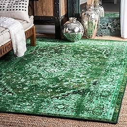 emerald green rug 8x10