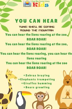 zoo songs for preschoolers