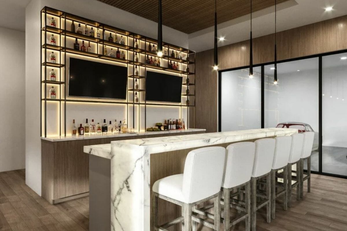 modern bar counter for home