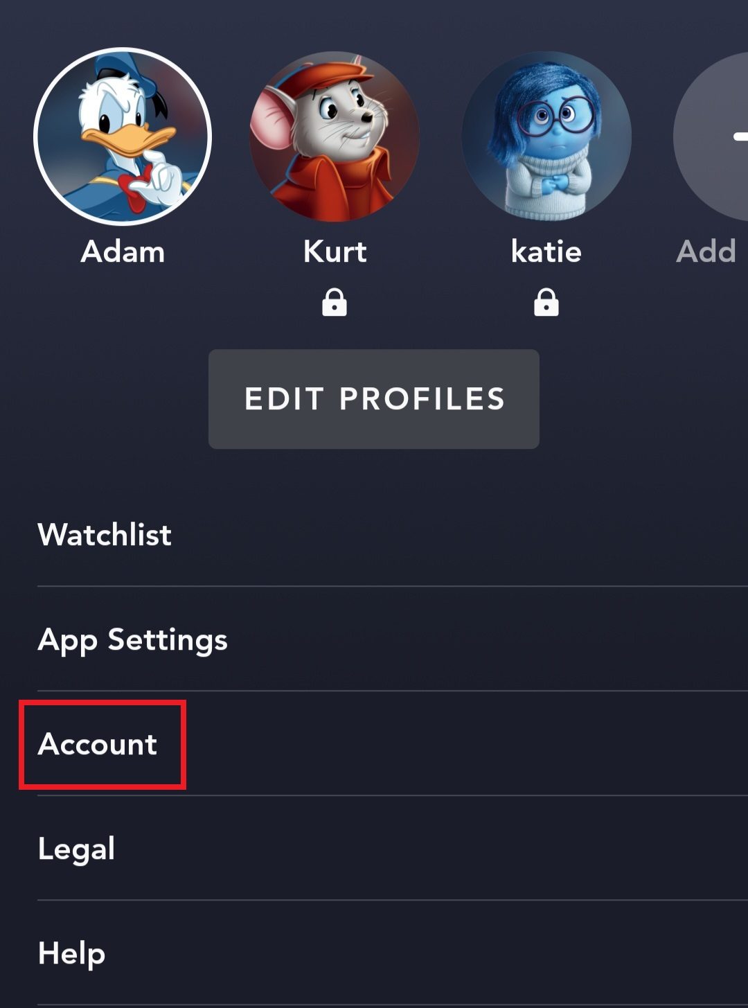 can you delete a disney plus profile