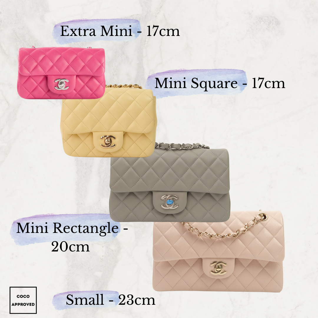 chanel mini flap bag size