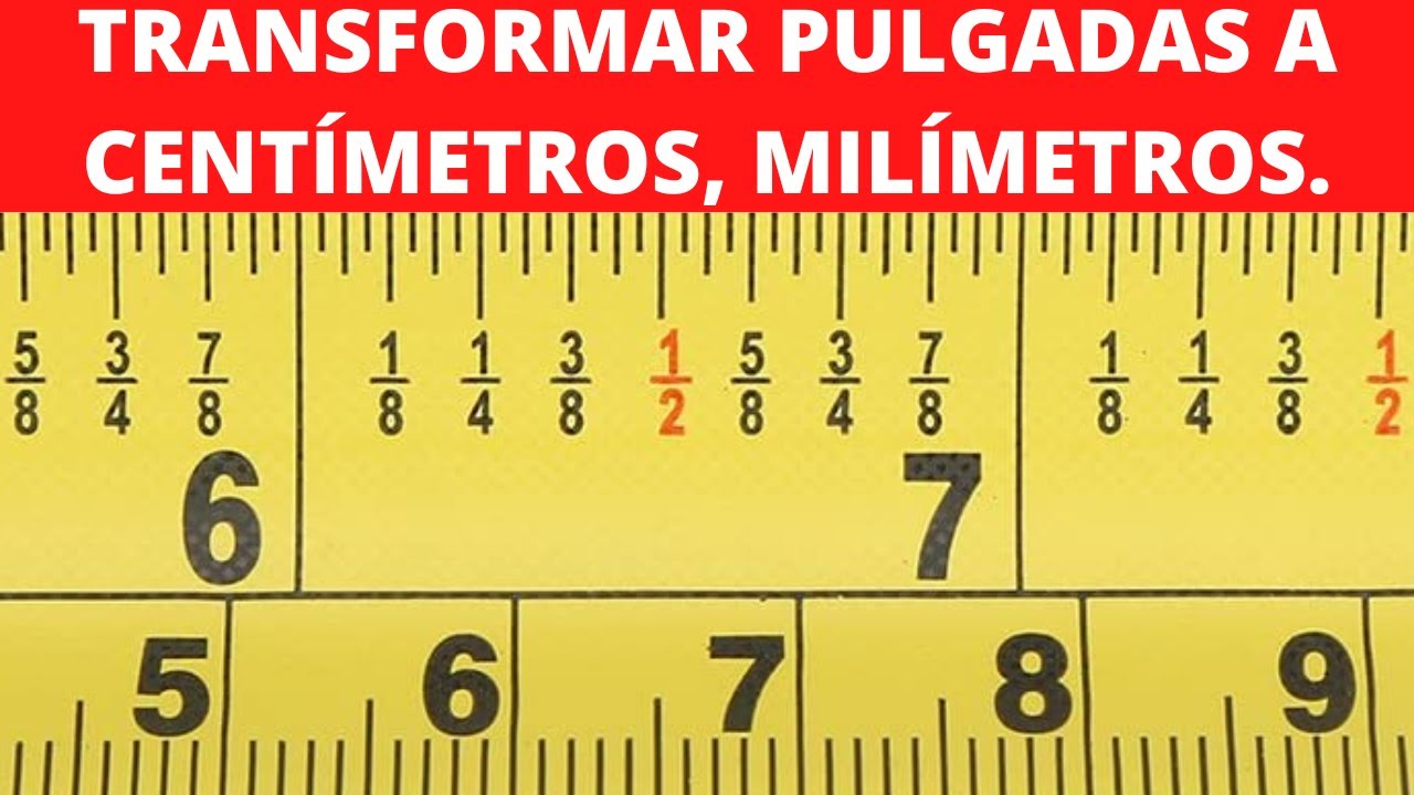 pulgada a cm