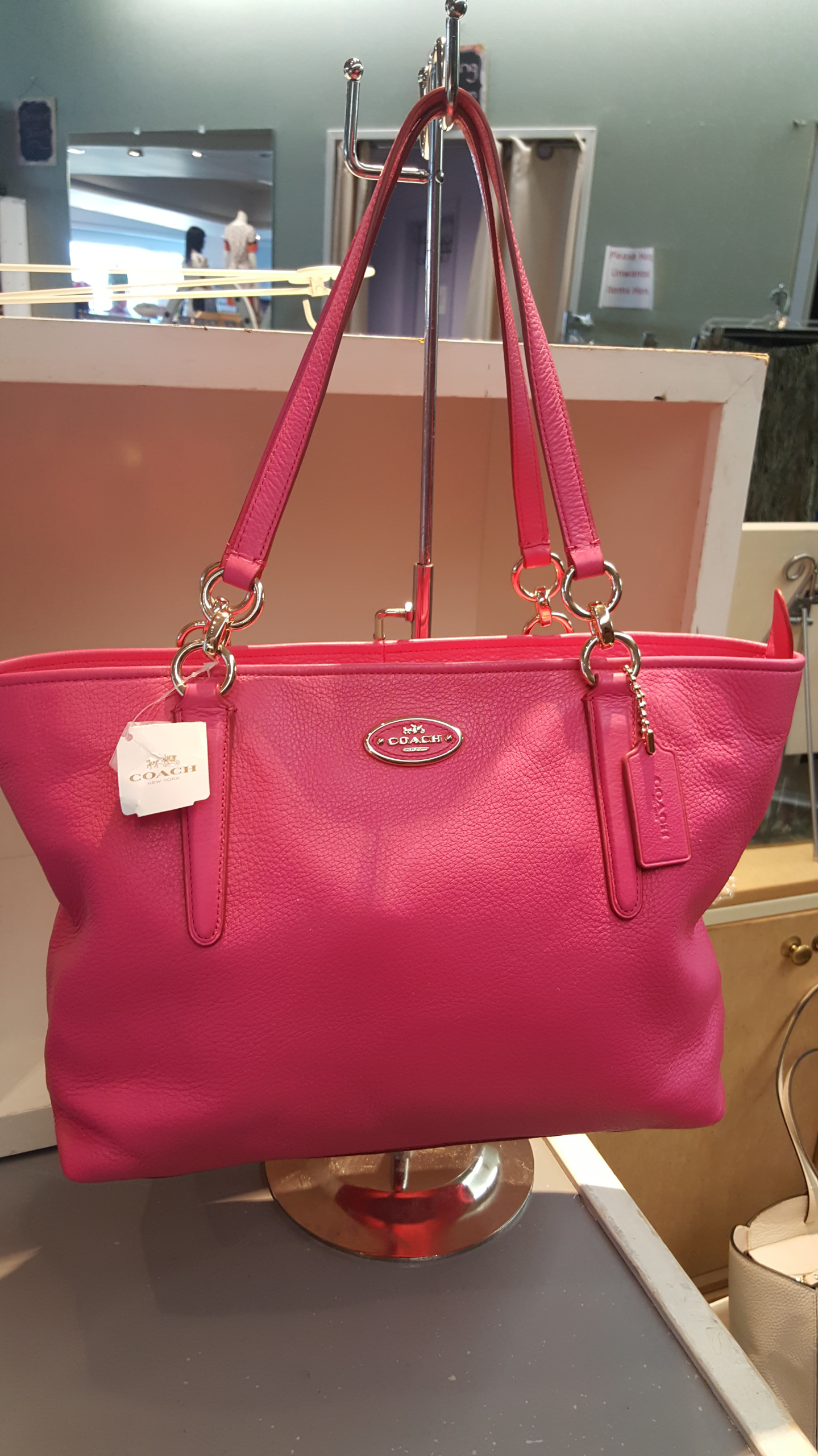 coach pink handbag