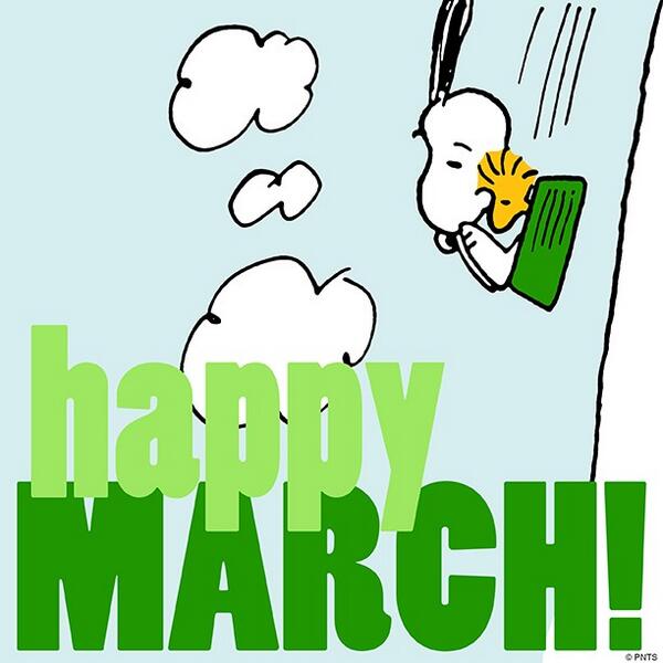 hello march snoopy