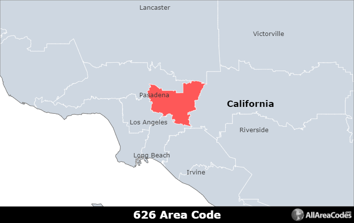 area code 626 location
