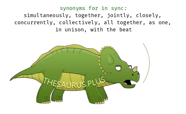 in sync thesaurus