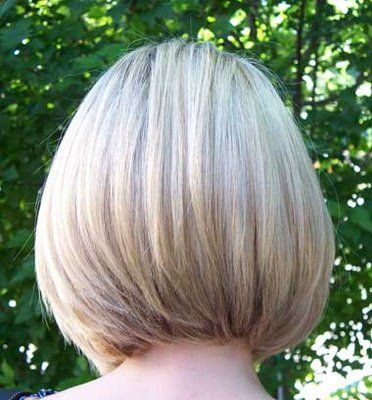 back view of a bob haircut