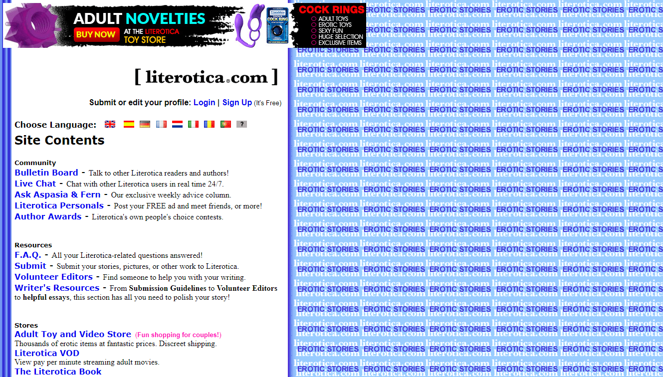 litererotica search