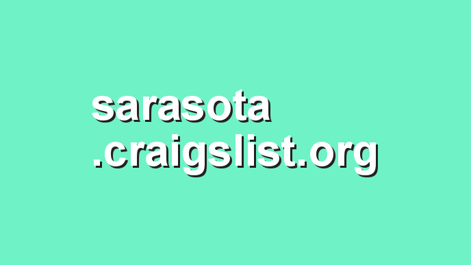 craigslist sarasota craigslist