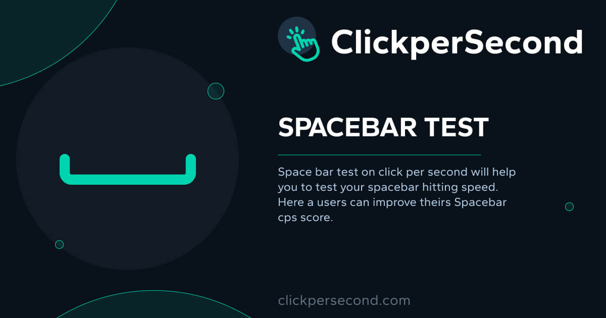 spacebar click test