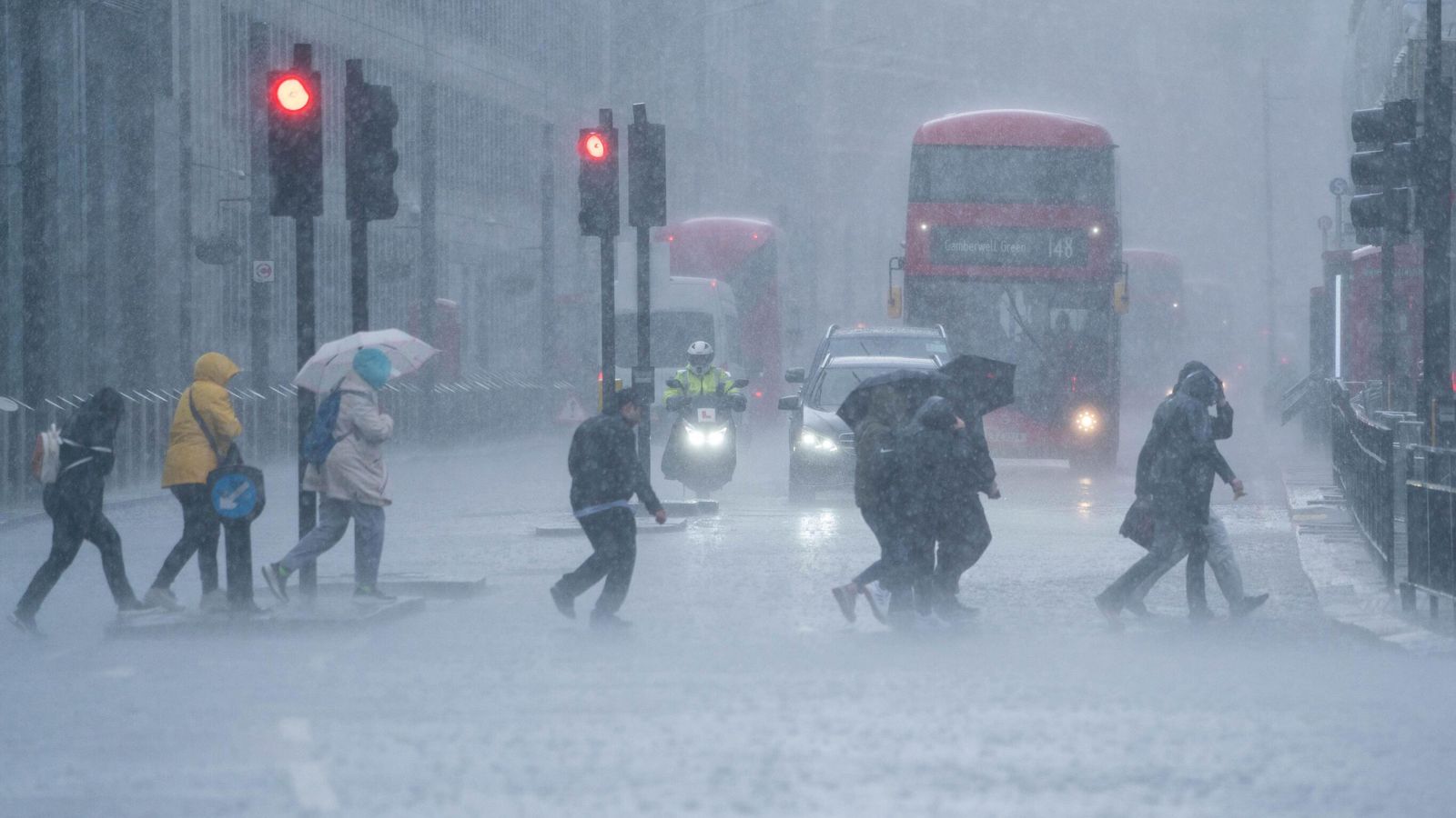 snowy weather warnings issued as temperatures plunge across the uk.
