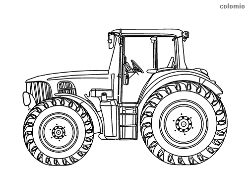 coloring pages of tractors