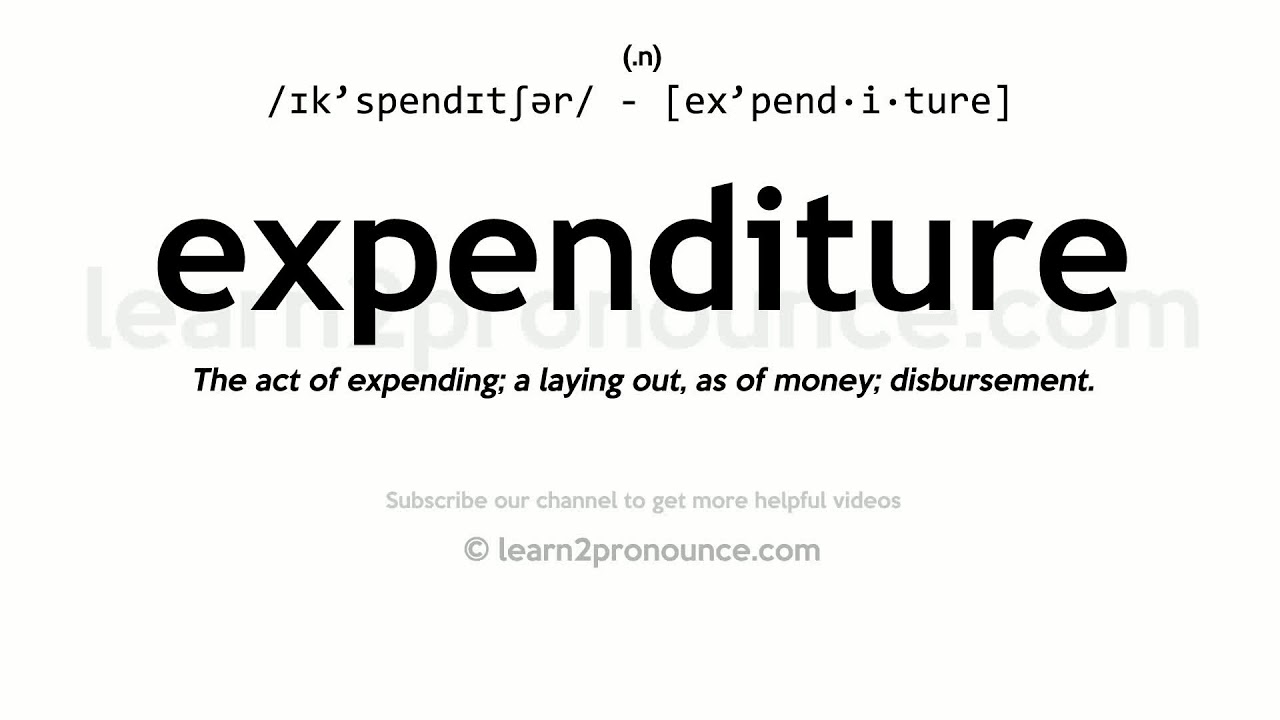 expenditure pronunciation