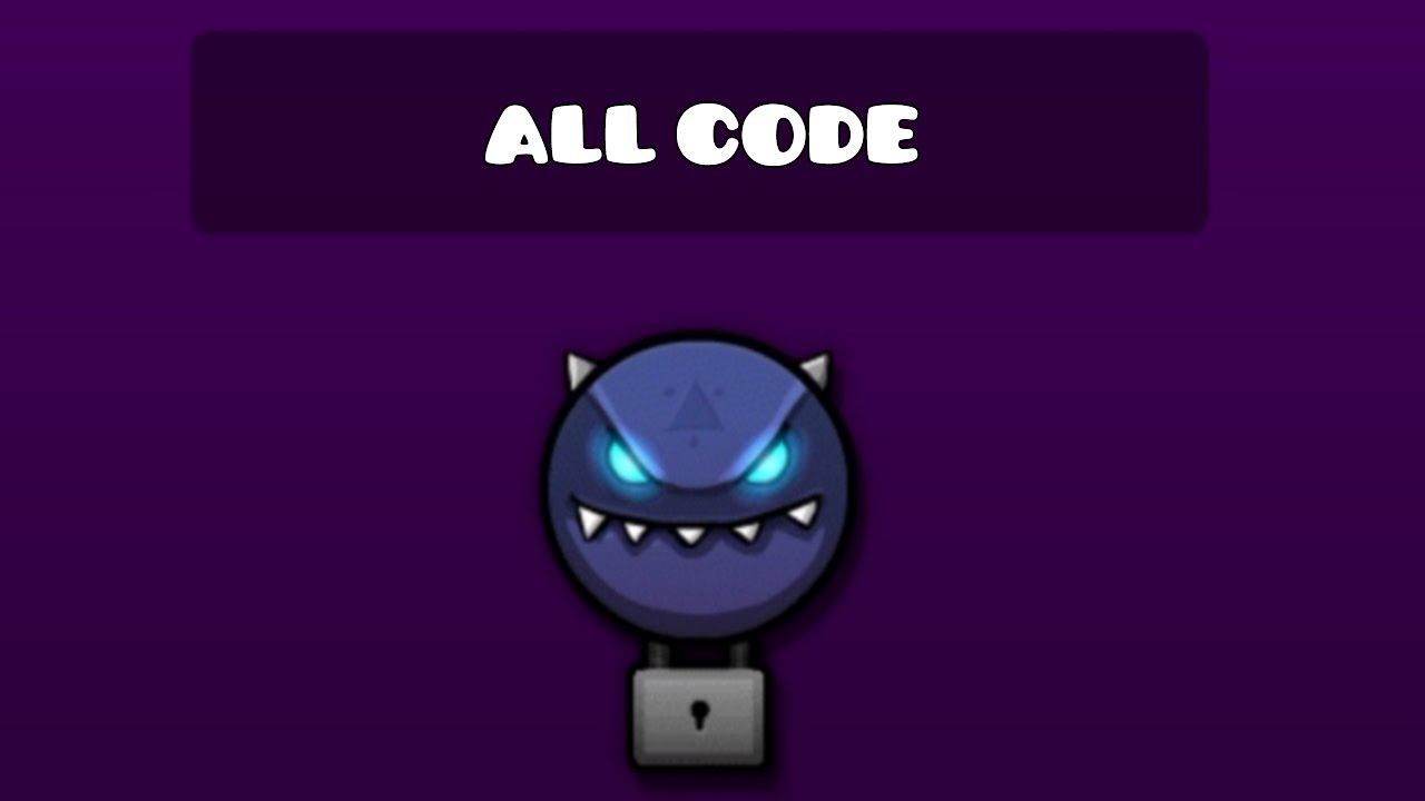 all codes in geometry dash