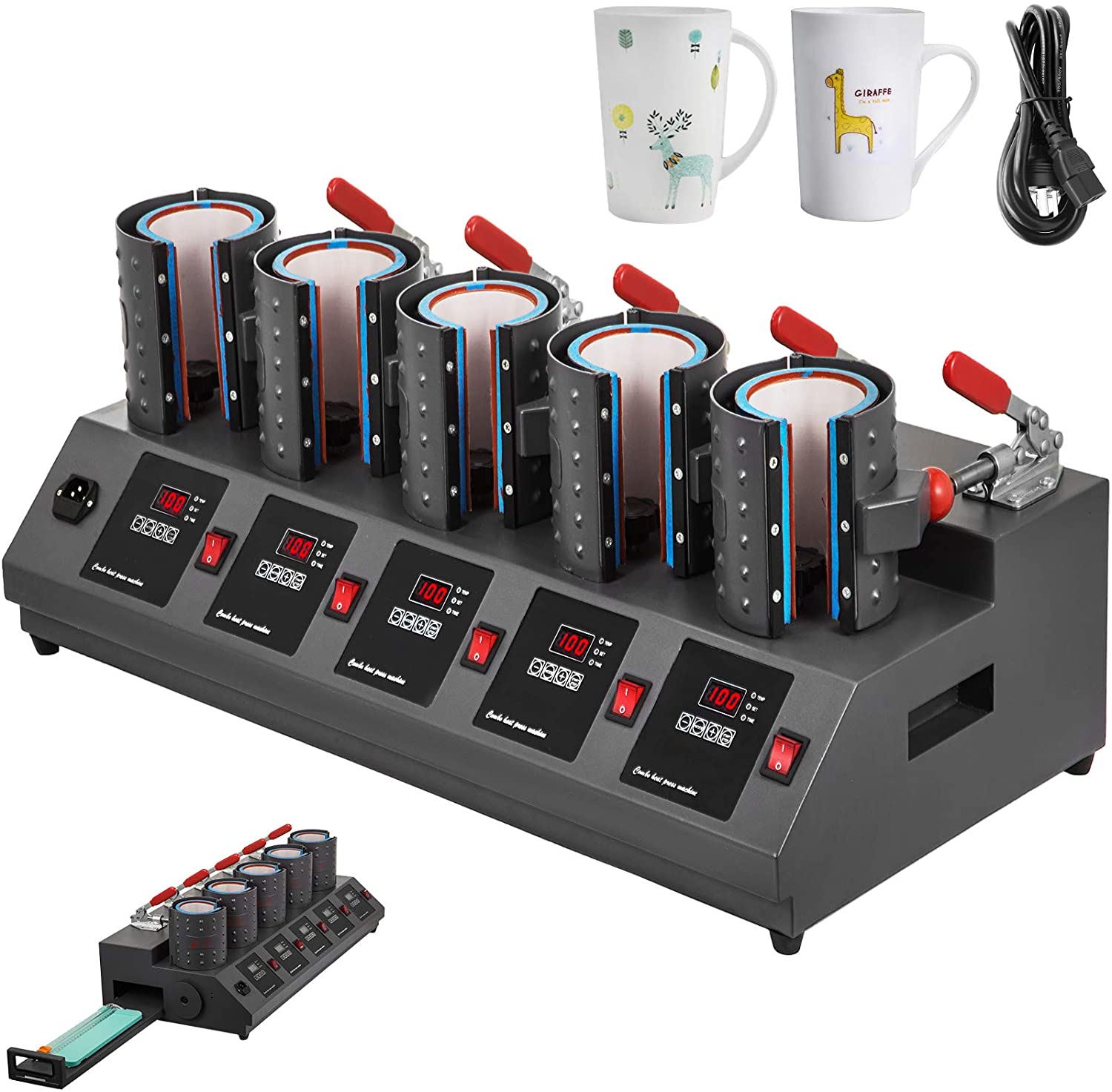 5 in 1 mug printing machine price