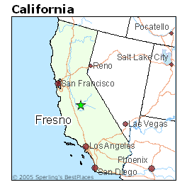 distance to fresno california