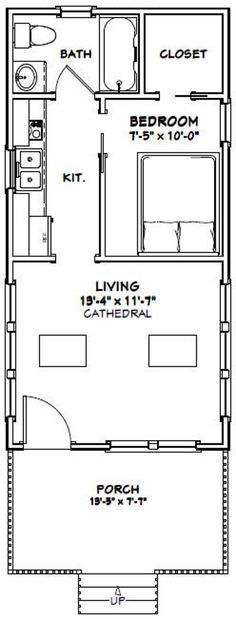 14x28 cabin floor plans