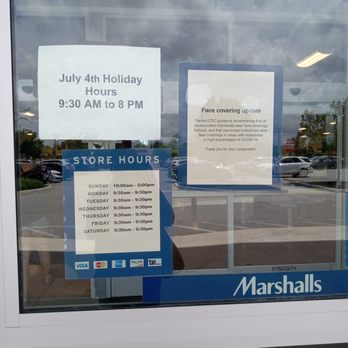 marshalls hours