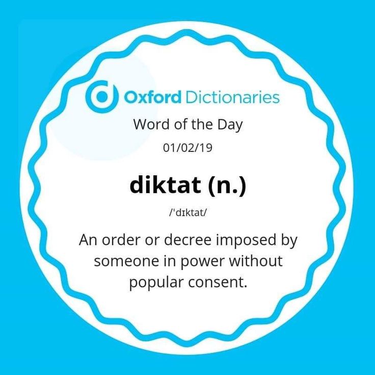 diktat meaning in english