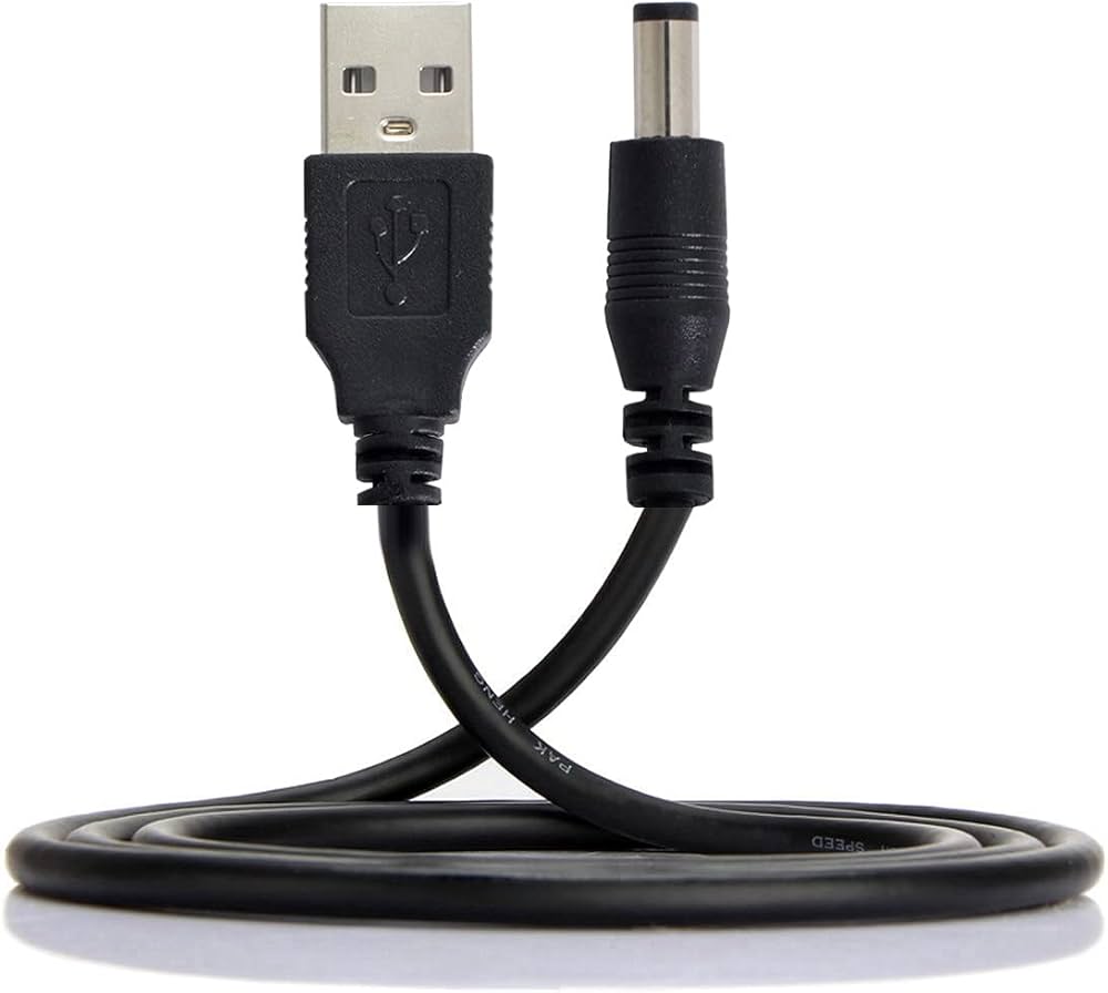 usb charge cable to dc 2.5 mm plug jack