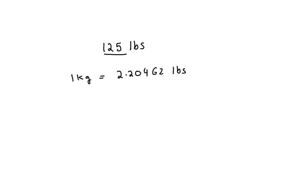 how many kg in 125 pounds