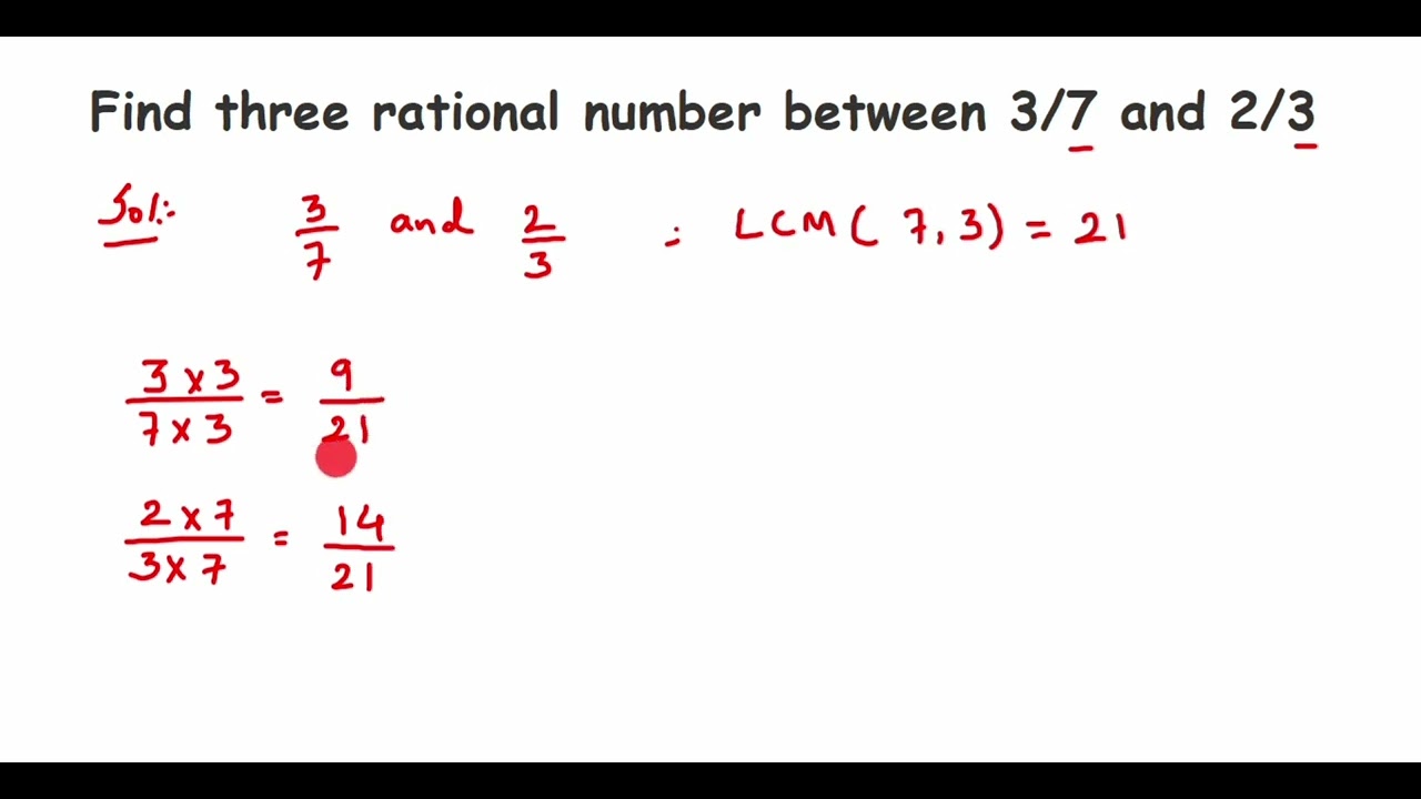 find 3 rational numbers between and