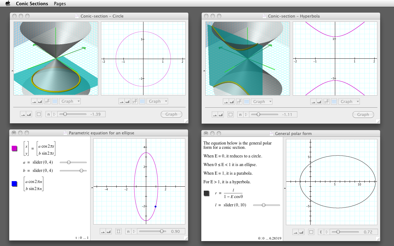 graph conic sections calculator