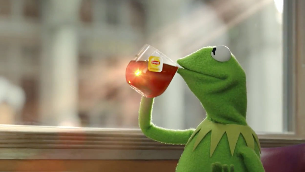 kermit the frog meme tea