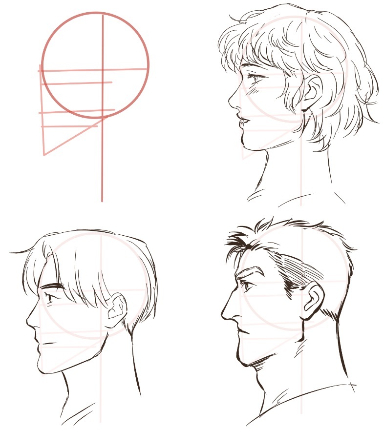 how to draw side profiles