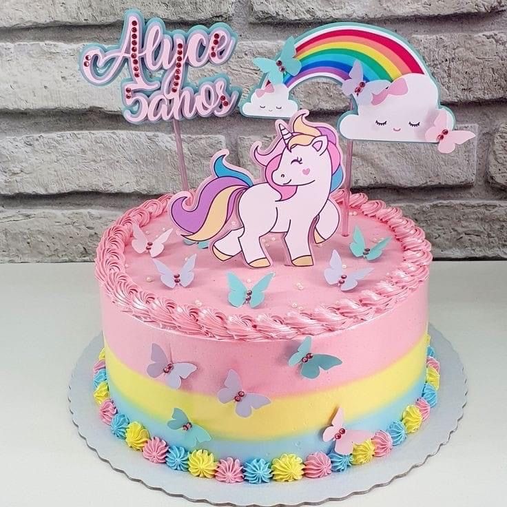 imagen de unicornio para pastel