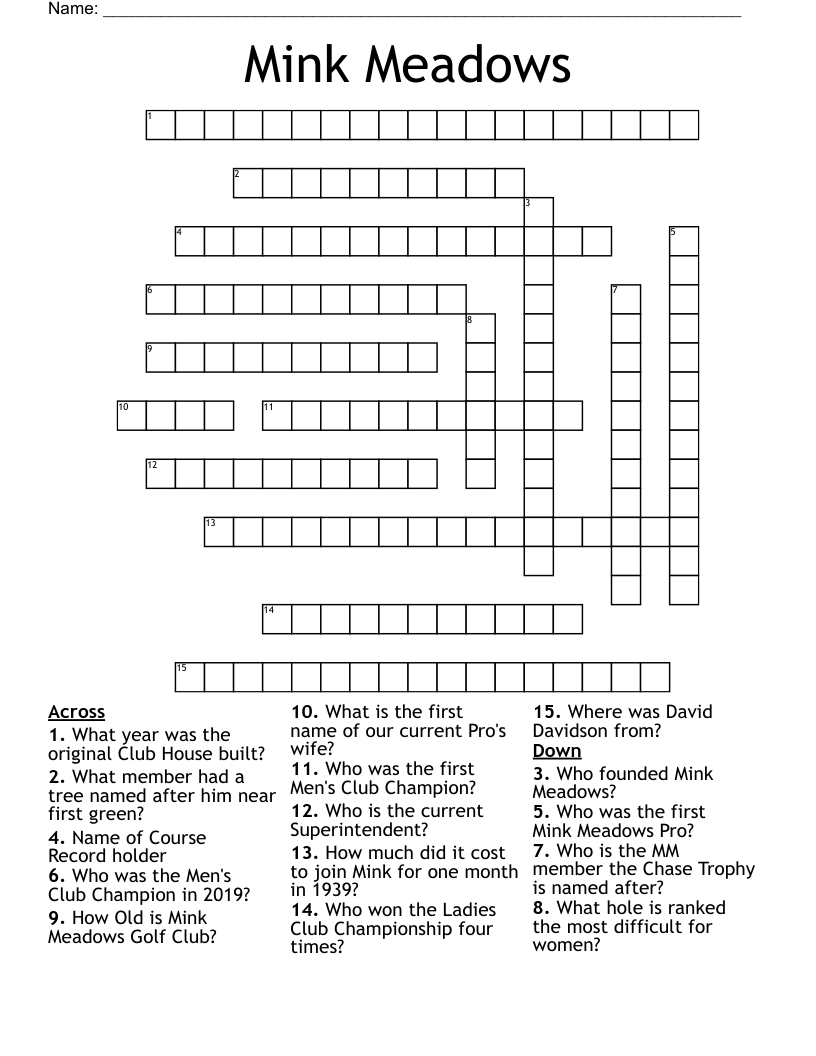 meadow crossword