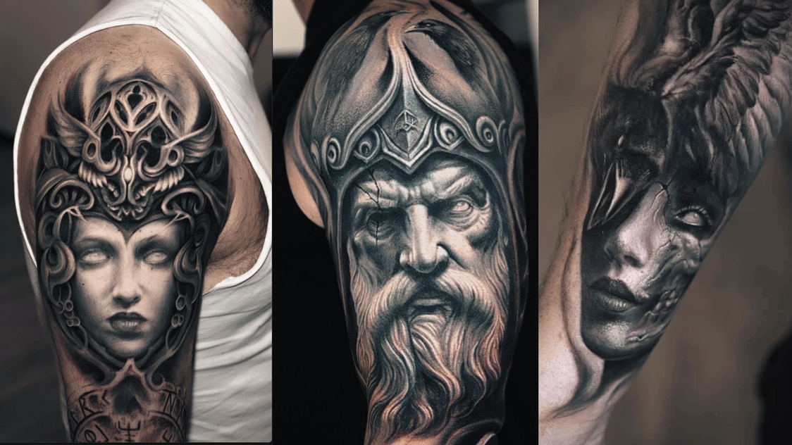 viking artwork tattoo