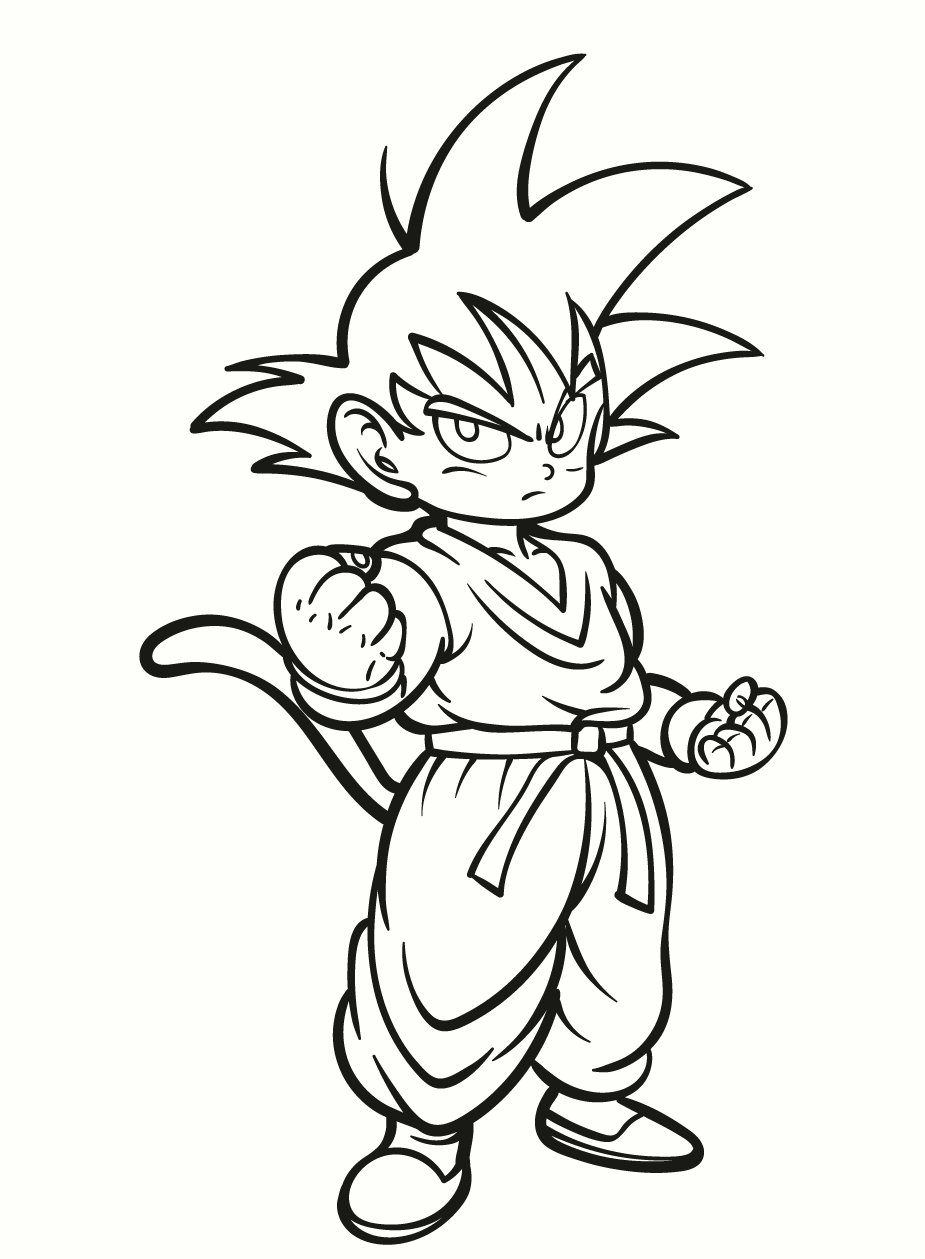 dragon ball z coloring pages