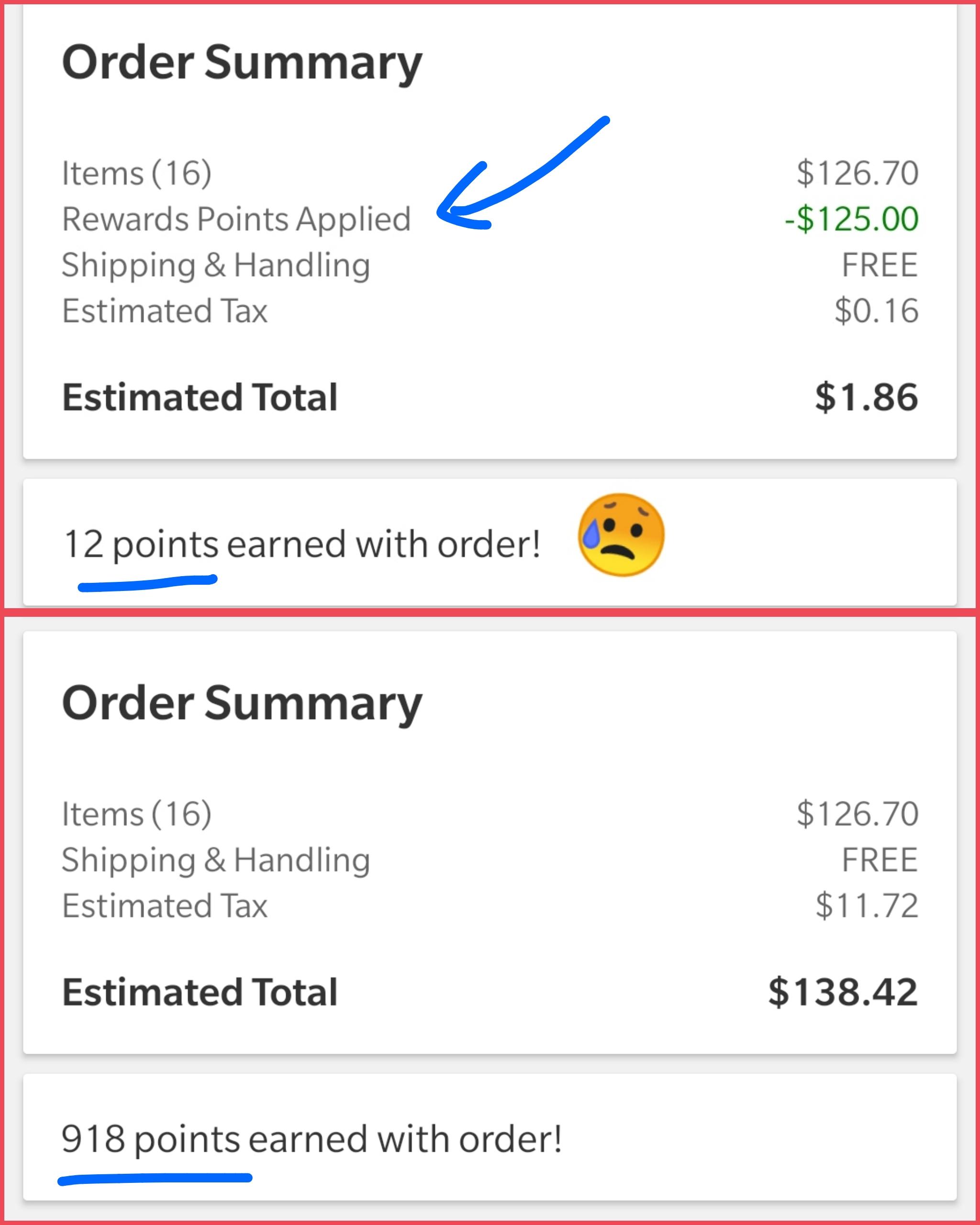 how to redeem ulta points in app