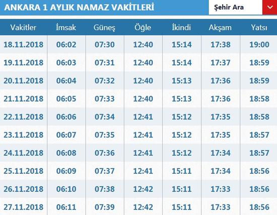 samsun akşam ezanı