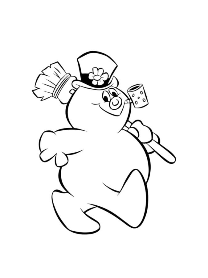 frosty the snowman coloring pages