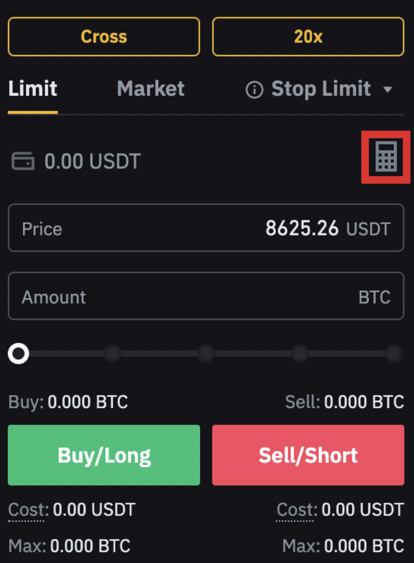 binance futures calculator