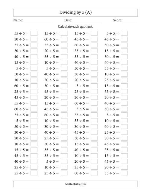 year 5 maths worksheets division