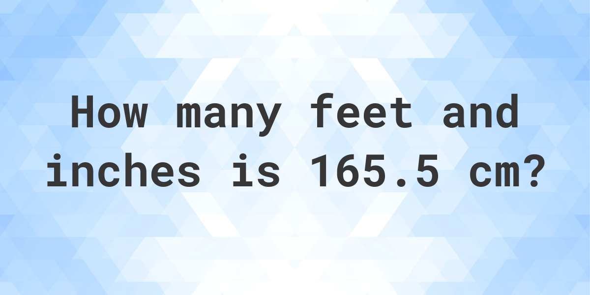 165.5 cm in feet