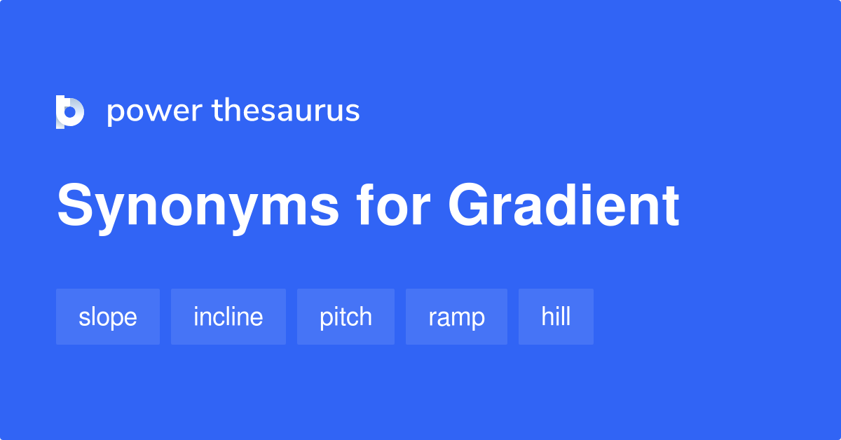 gradient thesaurus