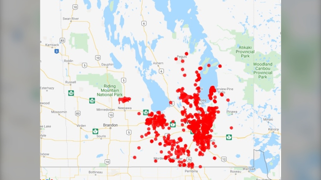 manitoba hydro outage map