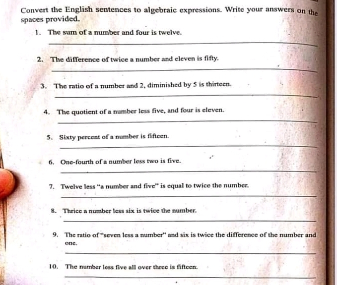 the difference of twice a number and eleven is fifty